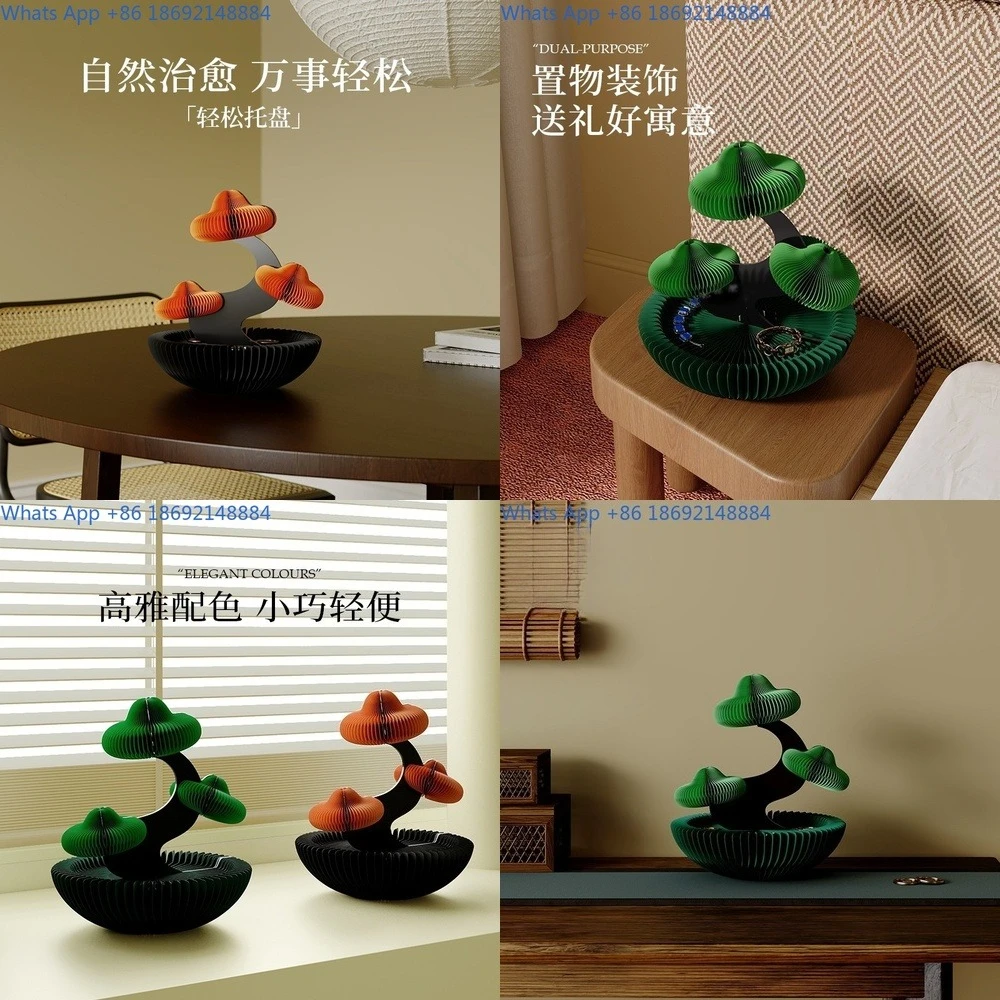 

Tray Emotional Stability Pot Desktop Decor Entrance Living Room Creative Mini Ornament