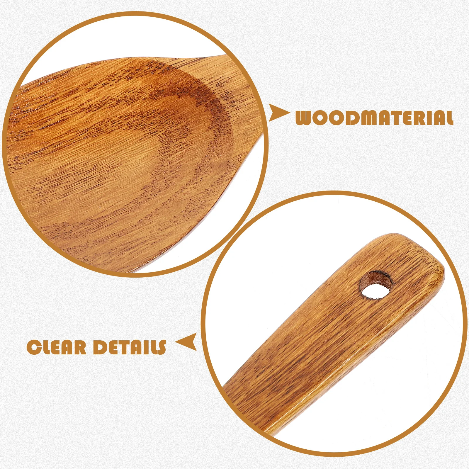 

Solid Wood Rice Cooker Spoon 21x6.5cm Kitchen Wood Spoons Simple Elegant Design Wooden Tableware Home Restaurant Cooking