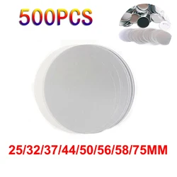 500PCS Badge Transparent Film Circle Mylars Clear Protective Film for Round Badge Button Maker 25/32/37/44/5056/58/75MM PET Film