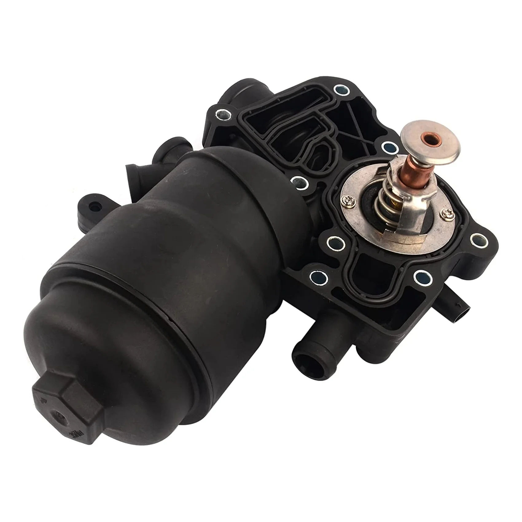 059115389 P مبيت مرشح زيت المحرك ث/استبدال ترموستات المبرد ل-أودي A6 A7 A8 Q5 Q7 طوارق 3.0L 2013-2016