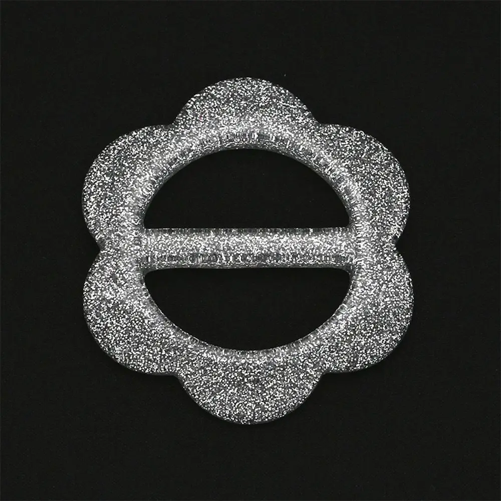 

T Shirt Ring Scarf Ring Round Flower Clothes Decoration Heart Scarf Buckle T Shirt Clips Resin Garment buckle