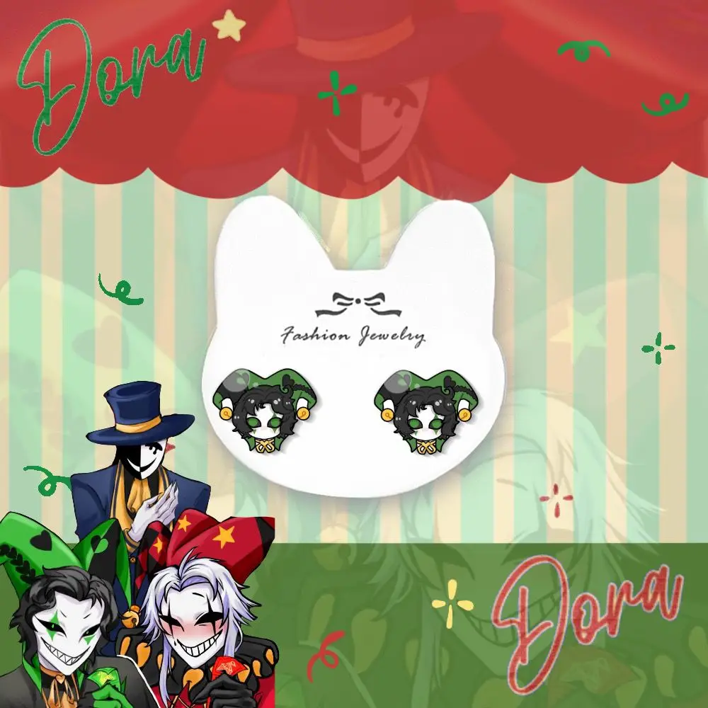 

Серьги-гвоздики с пиртом для женщин, ювелирные изделия Арлекин, вечерние модные трендовые аксессуары из смолы, аксессуары для приема билетов