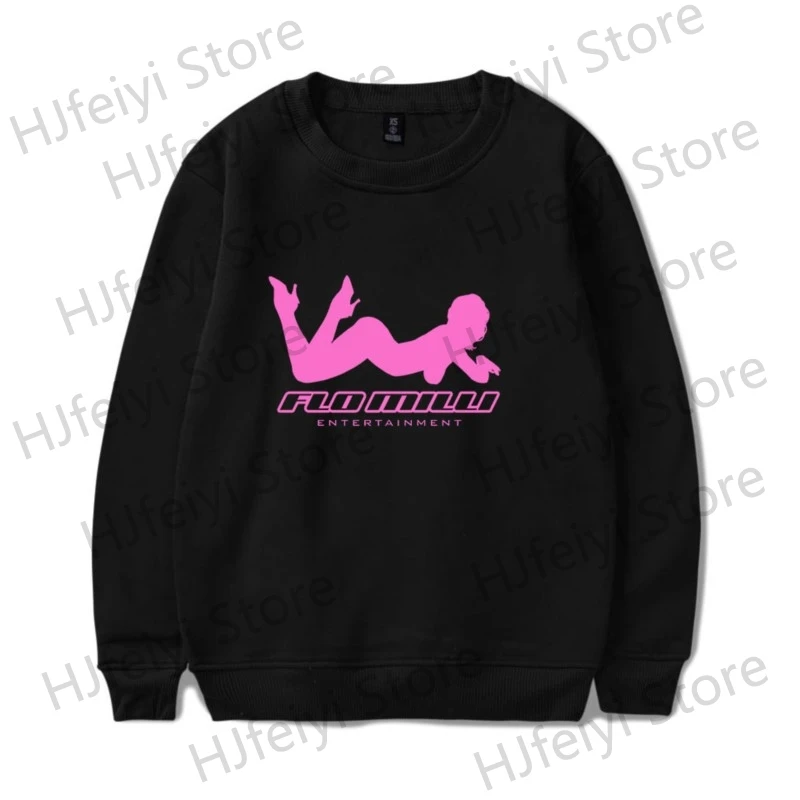 Flo Milli ENTERTAINMENT Long Sleeve Crewneck Sweatshirt Merch Winter For Women/Men Unisex O-neck Streetwear Hooded