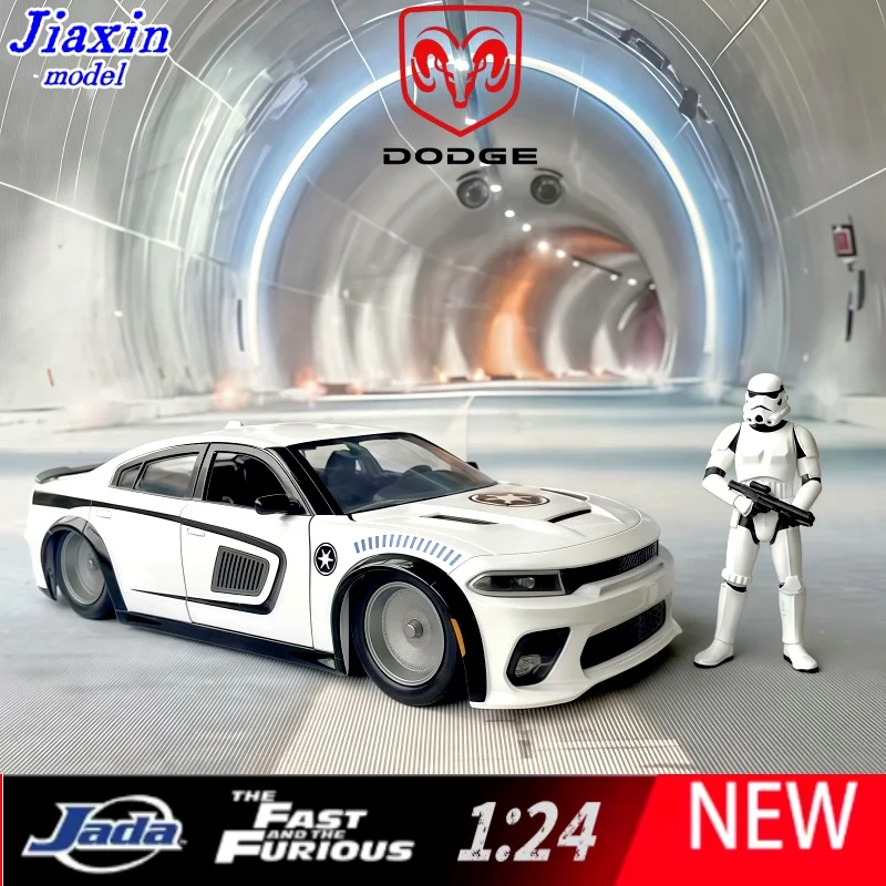 

Jada 1/24 Rarely Painted (2021 Dodge Charger SRT Hellcat) New Alloy Car Model Display Piece Collection Children's Birthday Gift