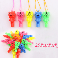 25Pcs Cute Cat Whistles Cheer Up Sports Toys for Children Birthday Party Favors Baby Shower Gifts Goodie Bag Pinata Fillers