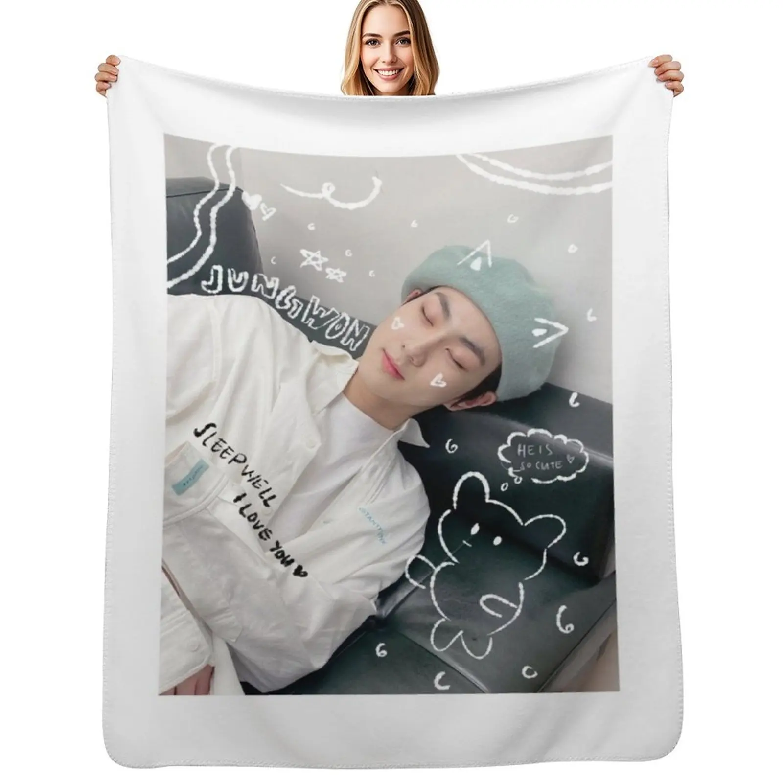 

jungwon Throw Blanket Cozy Throw Blanket for Bed Sofa Chair