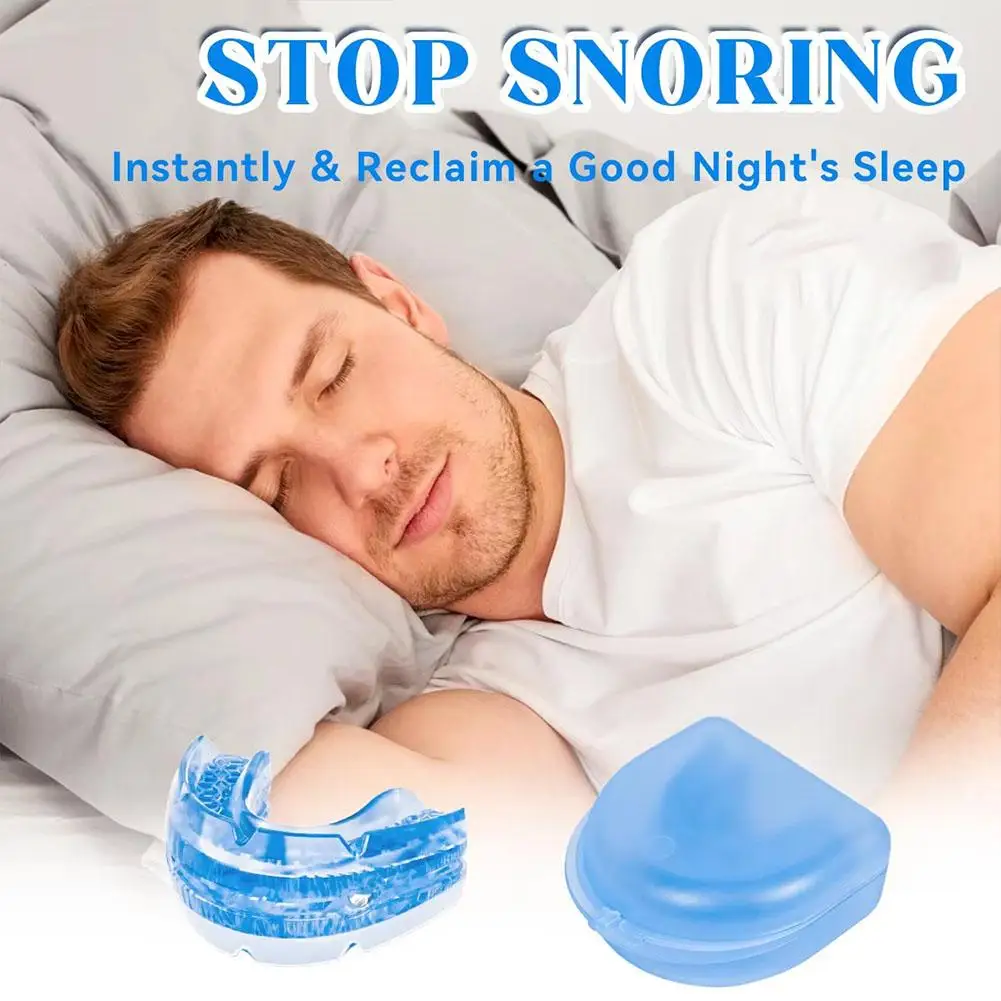Anti-Snore Mouth Guard for Men & Women, Comfortable Anti Snoring Mouthpiece Mouth Guard Adjustable Snoring Solution for Sleep