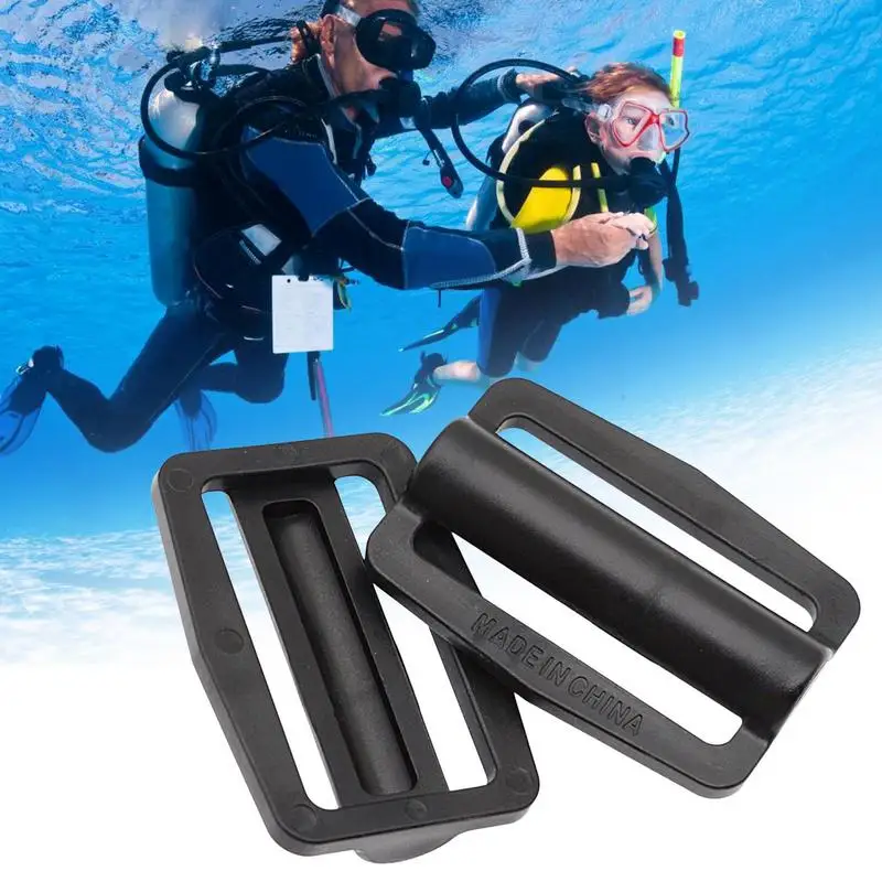 Scuba Diving Lanyard Snorkeling Webbing Weight Strap Adjustable 2X Quick Release Buckle Webbing Strap For Cameras And Dive