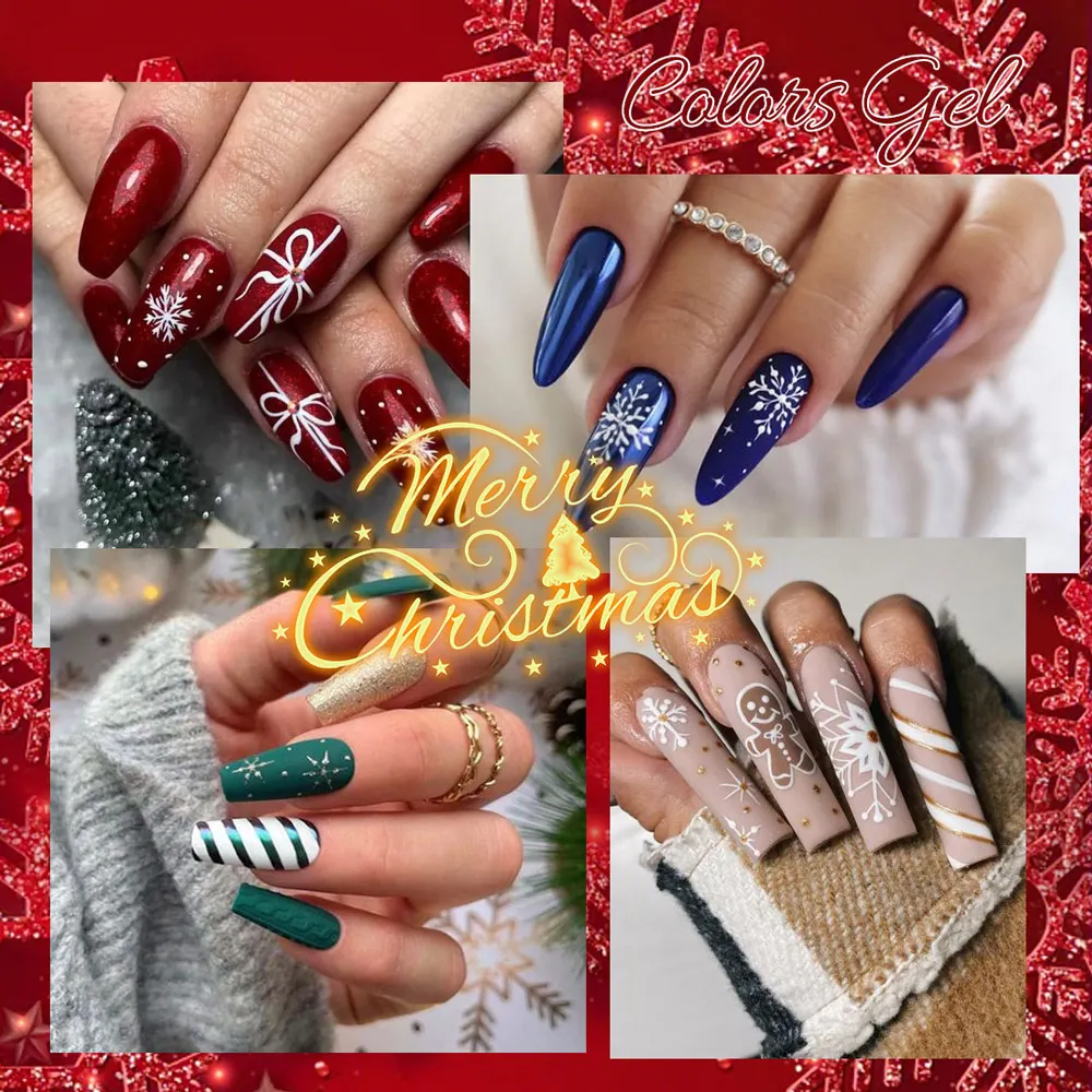 Venalisa Gel-Nagellack, Weihnachtsfarben-Set, 6/12 Stück/Set, Winter- und Herbstnägel, Gummibasis, Gelee, Rosa, natürliche Nude-Farbserie – Detail 10