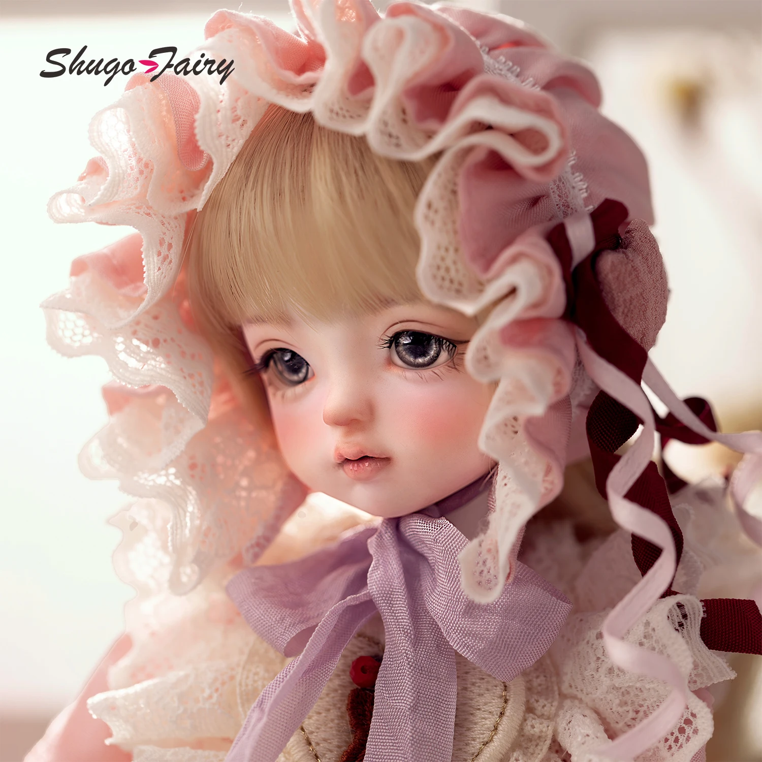 

Кукла Bjd 1/6 Thea Fullset Kawaii Антикварная кукла Аниме Игрушка Baby Face Sculpt Розовая одежда Лолита Наряд ShugaFairy Фигурка из смолы