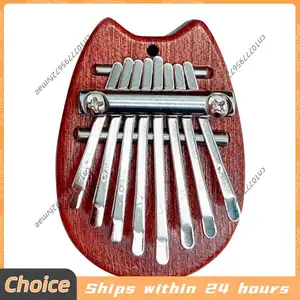 8 Keys Mini Kalimba Wooden Thumb Piano with Lanyard Musical Instrument Piano Music Lover Birthday Valentines Day Gifts