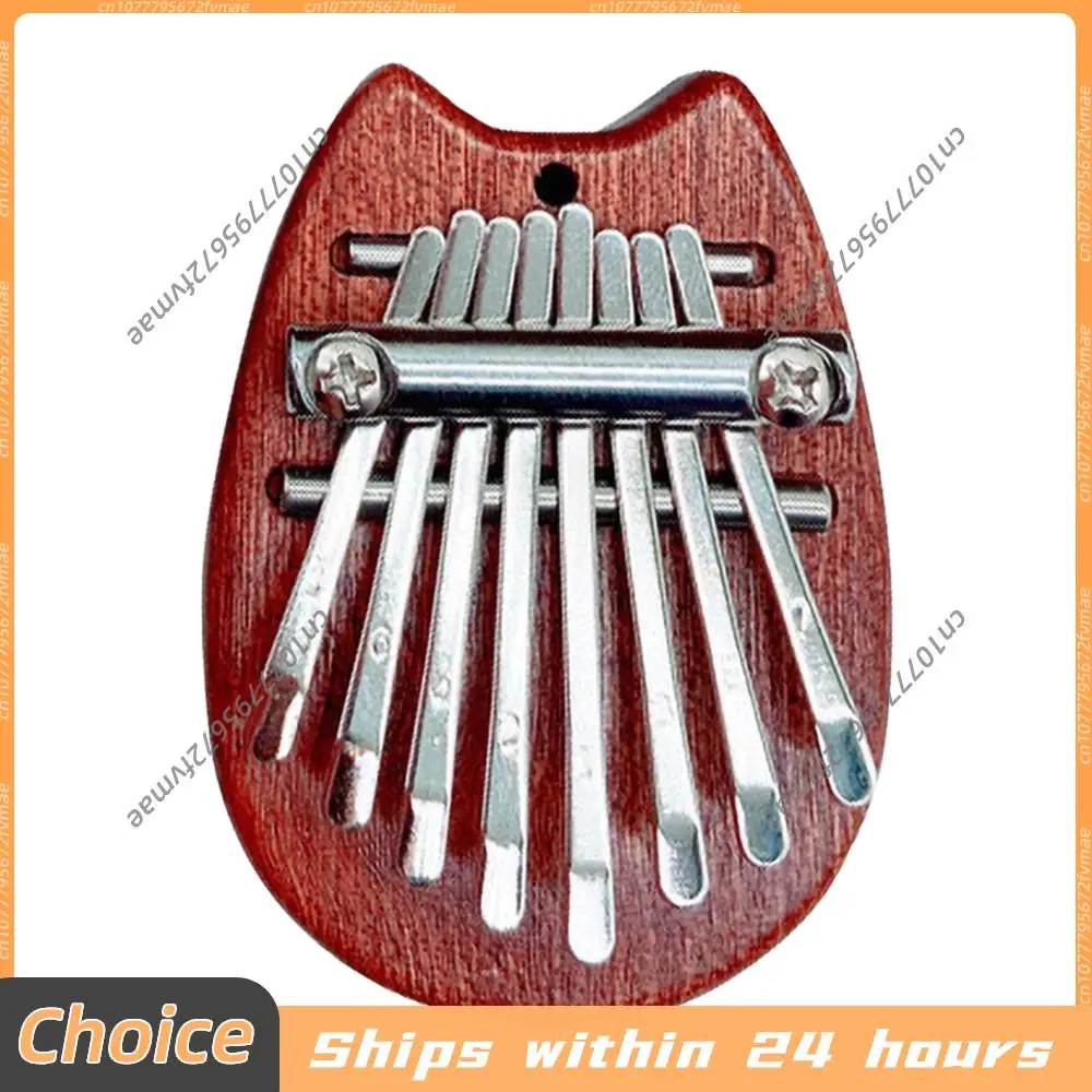 8 Keys Mini Kalimba Wooden Thumb Piano with Lanyard Musical Instrument Piano Music Lover Birthday Valentines Day Gifts