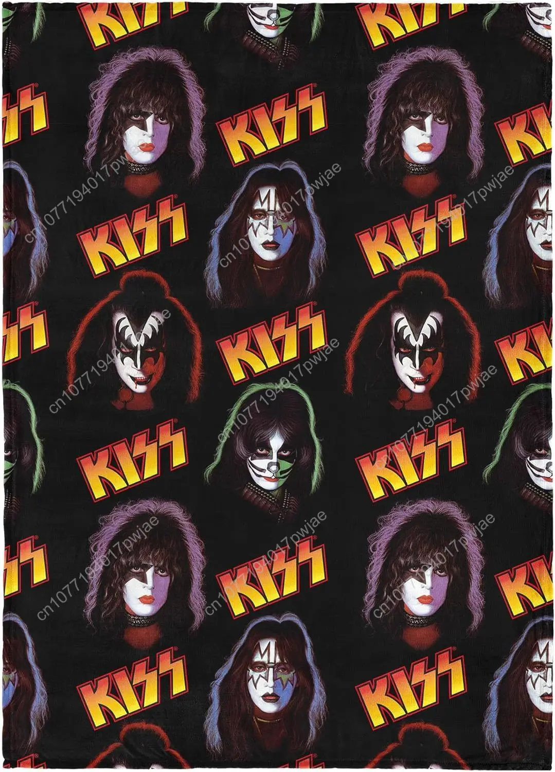 

Northwest KISS Portraits Throw Blanket Oversized Rock Roll Silk Touch Throw Ultra-Soft Lightweight Fleece Custom blankets