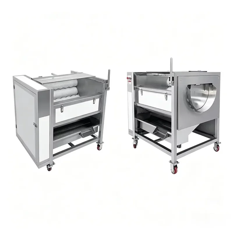 for Potato and Taro Roller Washing Machine Automatic Brush Cleaning and Peeling Machine