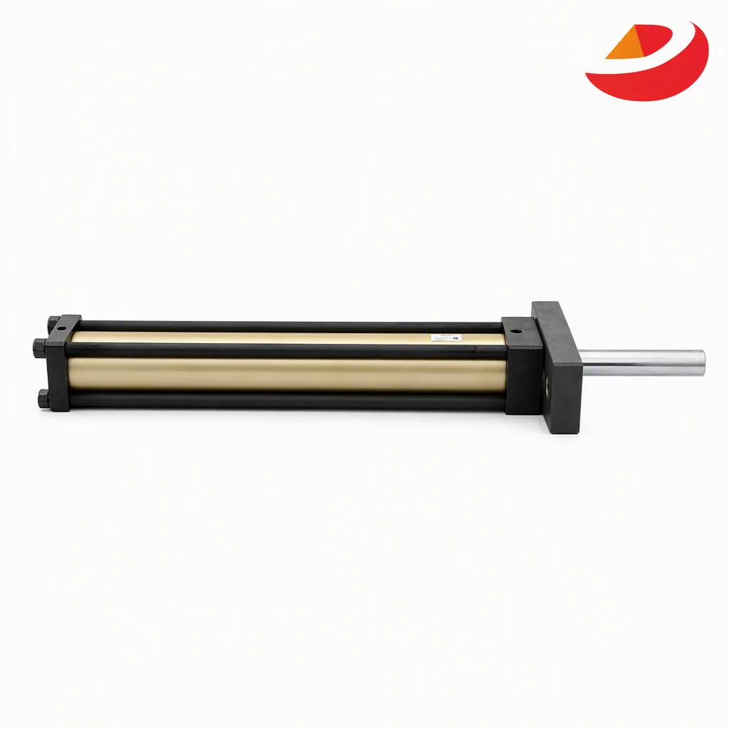 Front Flange Mount Tie-Rod Hydraulic Cylinder OEM/ODM Customizable Stroke Double Acting Heavy Duty 1 Year Warranty