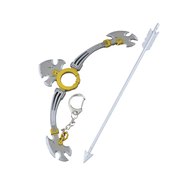 15cm/5.91in Zeldaa Game Peripheral Link Master Sword Beast God Bow Arrow Model Student Toy Keychain Ornaments Collection Desktop