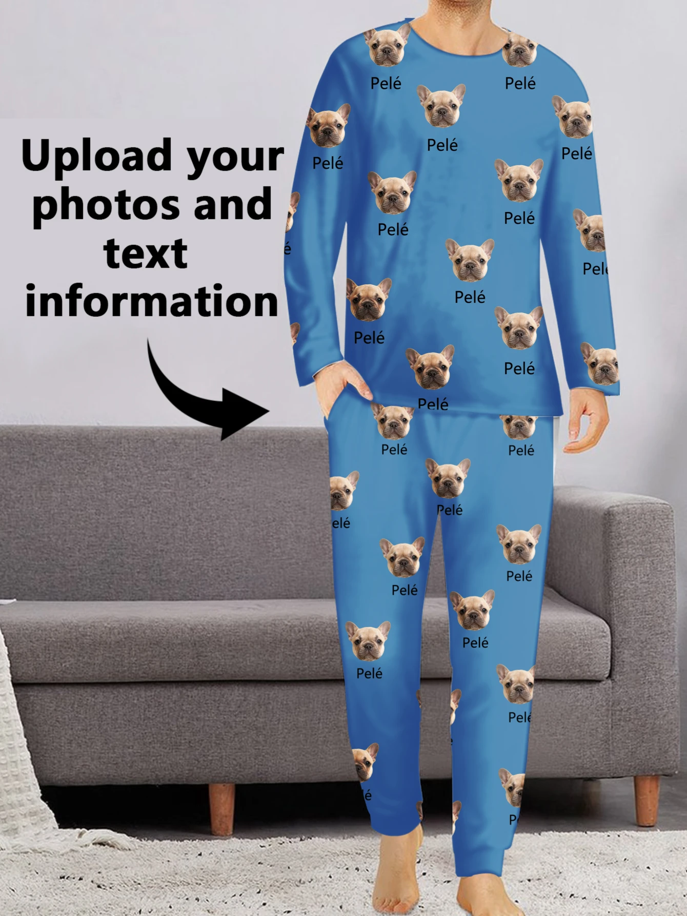 

Индивидуальный комплект пижам, пижамы с персонализированным фото, милый подарок для любителей животных, лучший подарок для влюбленных и друзей.