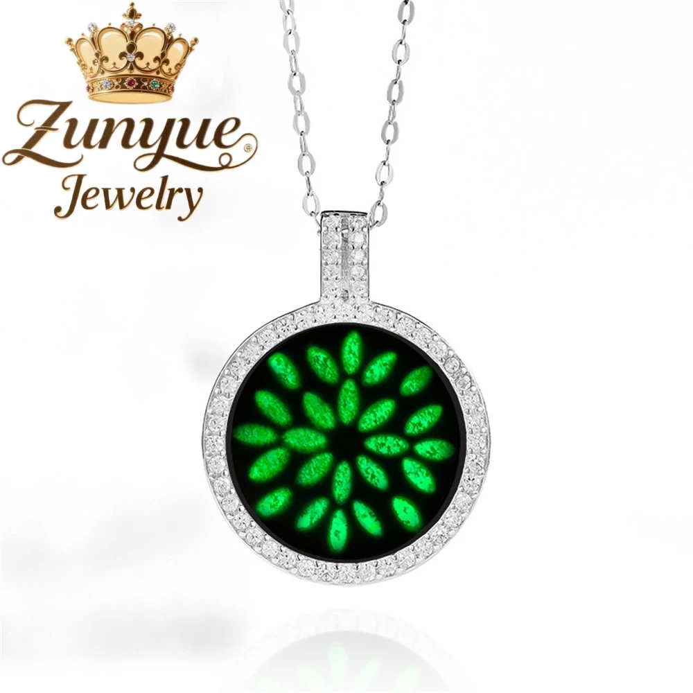 

Natural Jadeite A-Grade Wushi Brand Pendant, Black Jade S925 Silver Fashionable And Simple Fashion Jewelry Best Selling Charms