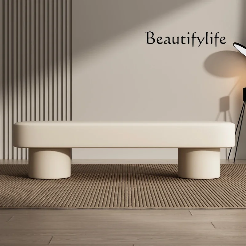 uu انتظار الاسترخاء القدم البراز الأبيض لطيف كريم الإبداعية الجمالية الأزياء واضح خطوة البراز غرفة ديكور موبليس غرفة الزينة #3