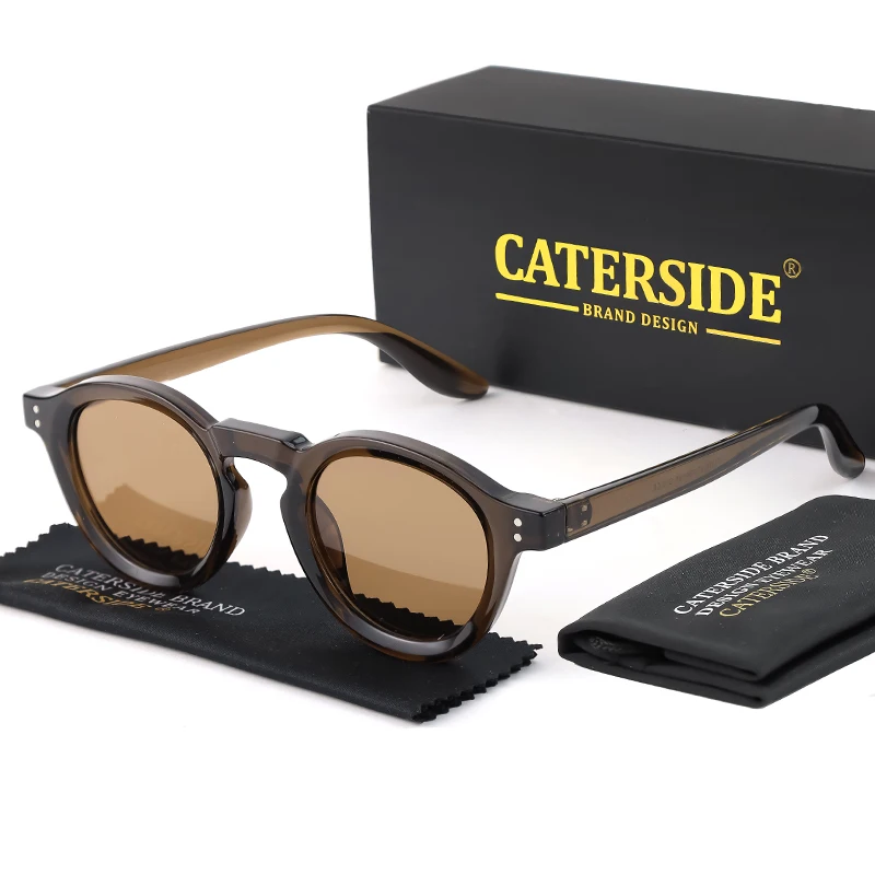 CATERSIDE Neue Polarisierte Sonnenbrille Männer Hochwertige TR90 Rahmen TAC Linsen Runde Sonnenbrille Frauen Fahren Reise Angeln Brillen – Detail 11