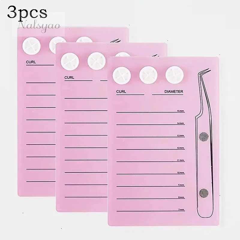 False Lashes Tray Display Board Acrylic Eyelash Holder Glue Pallet Cup Magnetic Suction Scale Plate Lash Extension Supplies