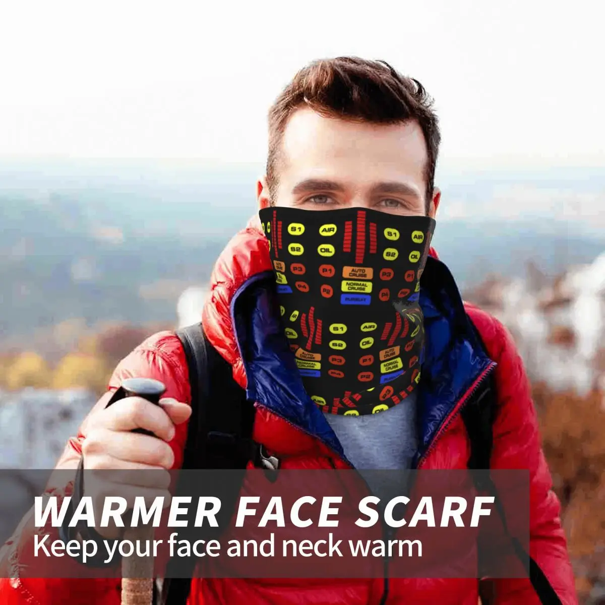 Kitt Voice Box Knight Rider Bandana Neck Cover Printed Wrap Scarf Multifunction Headwear Unisex Adult Windproof - view 5