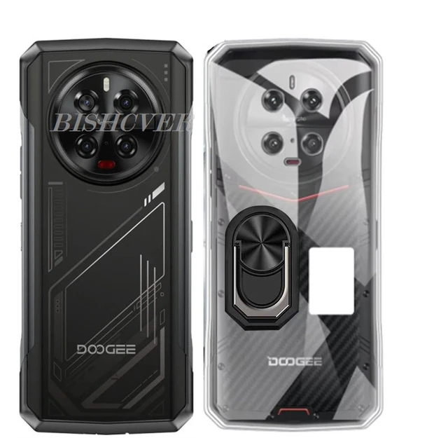 Luksusowy, odporny na wstrząsy uchwyt pierścieniowy do Doogee V40 Pro V40Pro 6,78 "2024 DoogeeV40Pro Case miękki silikonowy uchwyt ochronny TPU