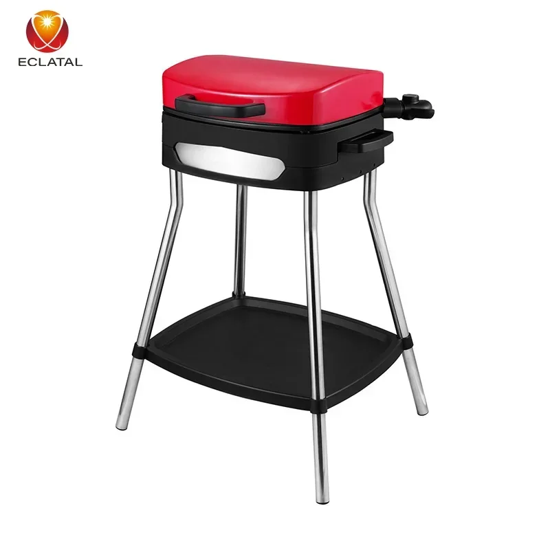 

Wholesaler 2180W Electric Griddle Grill Contact Pan Black Non-Stick Electric Bbq Steak Grill