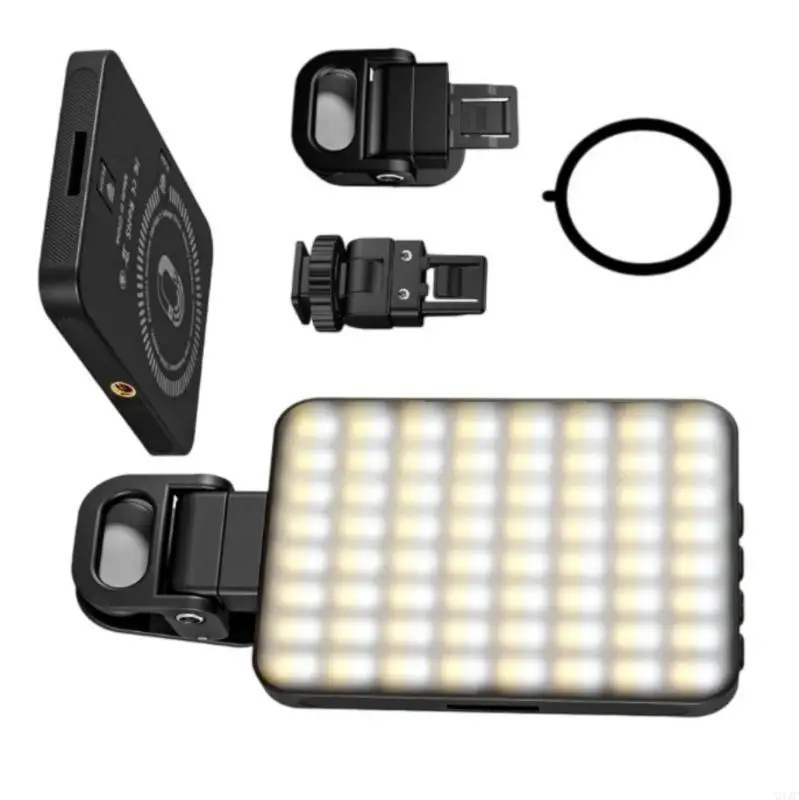 Q1JC clip từ tính động trên đèn lấp đầy có kích thước trong túi đèn cho ảnh & cuộc gọi video