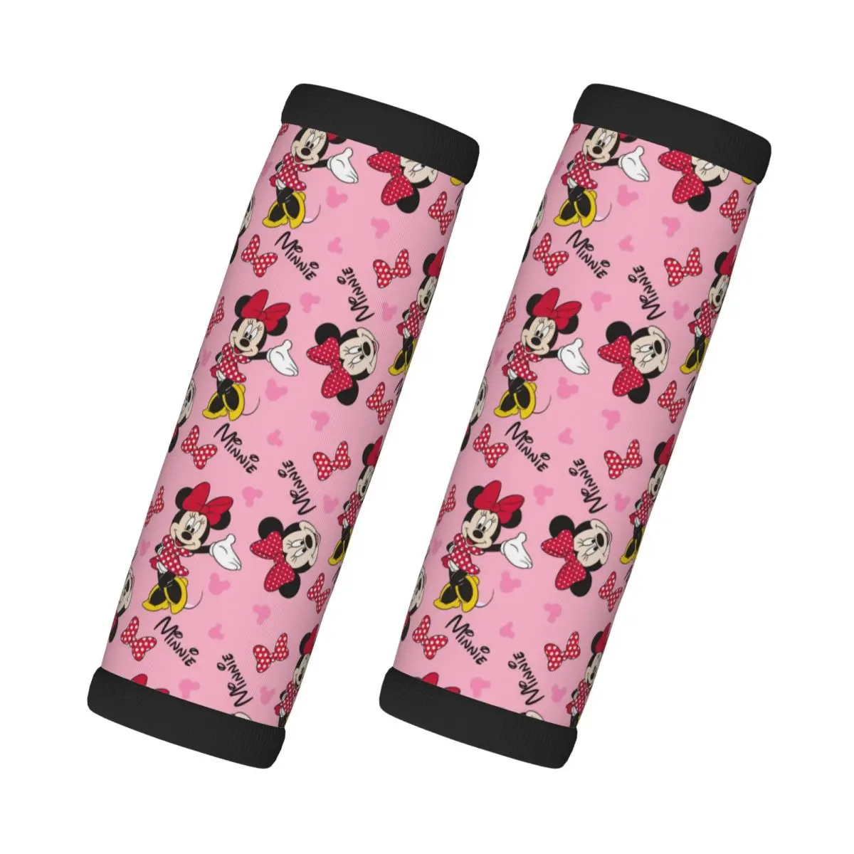 

Custom Funny Minnie Mouse 2 Pcs Luggage Handle Wrap Suitcase Identifier Handle Grip Neoprene Luggage For Car Interiors