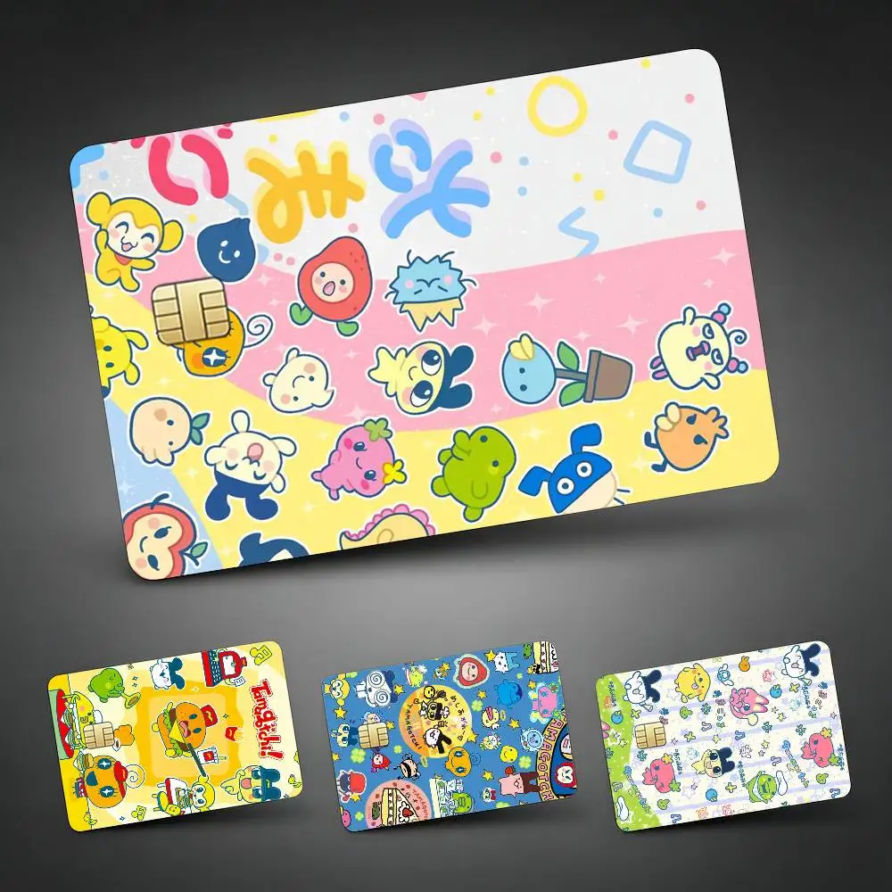 

Cute T-Tamagotchi Decorative Waterproof Film Skin Cover Credit Card Stickers Debit Front Bank Bus Pass