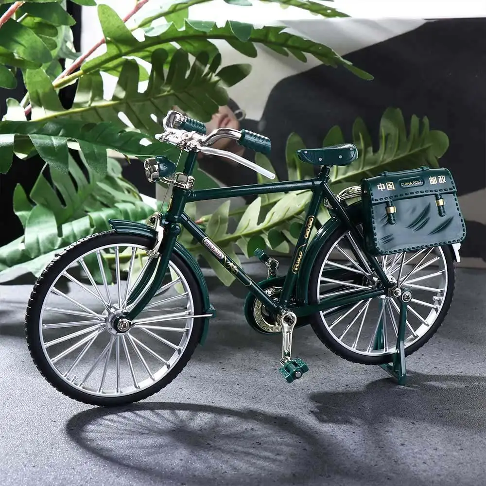 Bike Toy Diecast Alloy Miniature Model Simulation Bicycle Retro Bicycle Model Toy Retro Bicycle Toys Vintage Bicycle Model