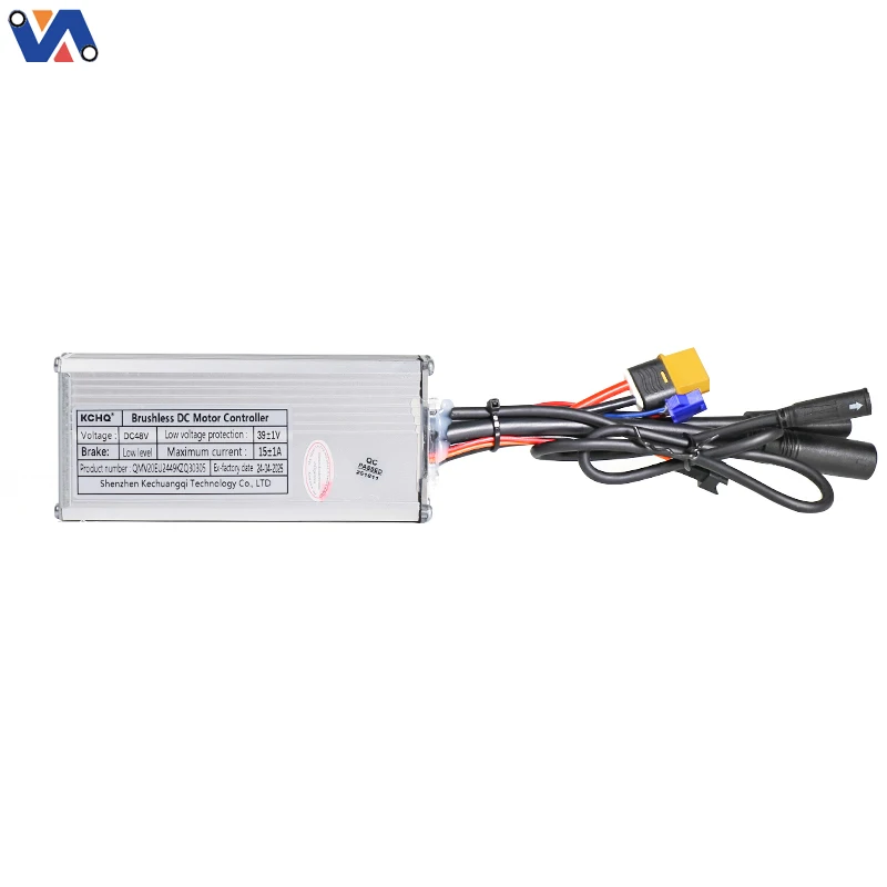 New Image QM V20 Electric Bike Controller 25KM/H with Black Motor Cable for V20 Fat Electric Bicycle Control Board Replacements