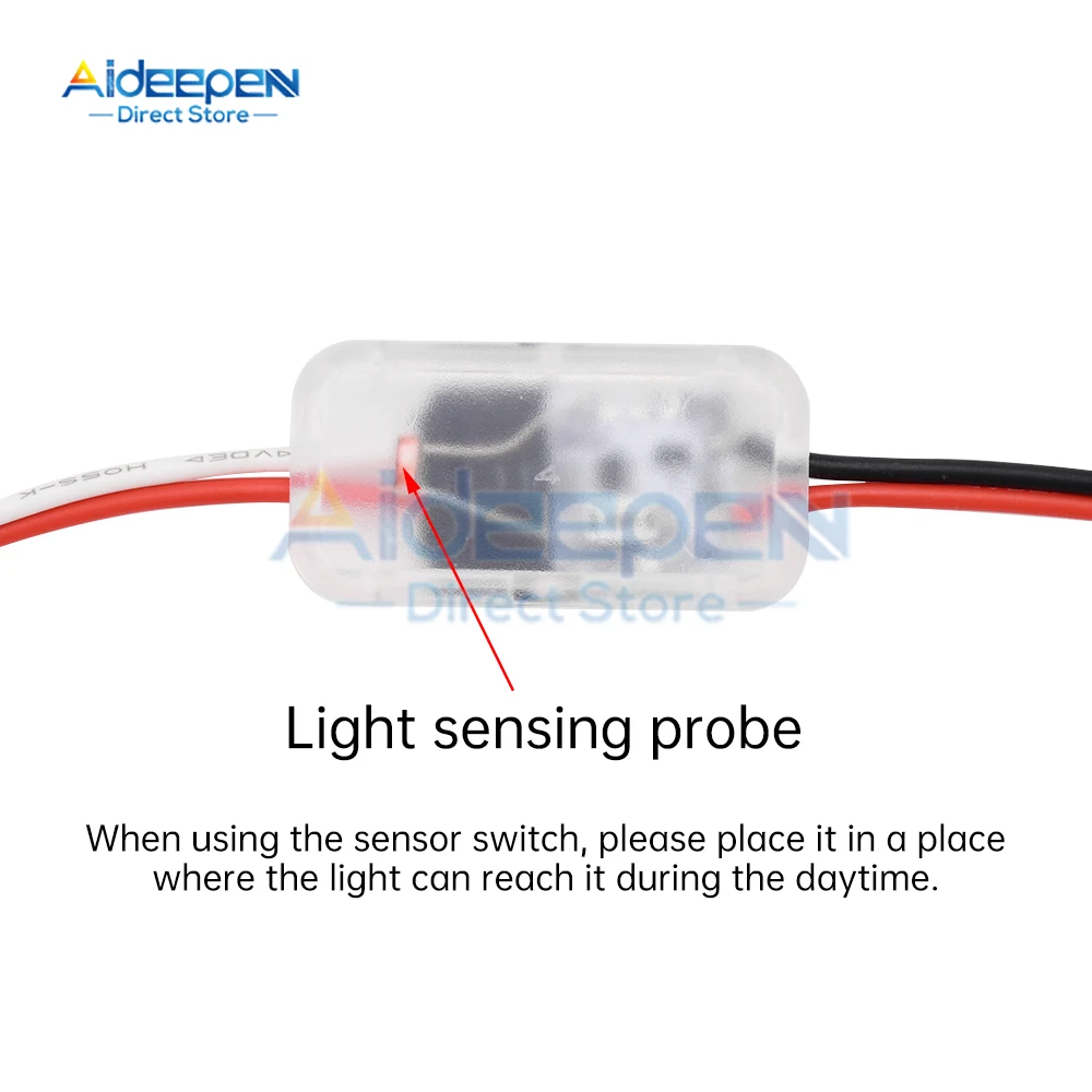 Sakelar Sensor Cahaya Otomatis Mati Otomatis Sakelar Lampu Jalan Fotosel DC 3.7V 5V 12V 24V 5A Sensor Fotoswitch Kontrol Foto