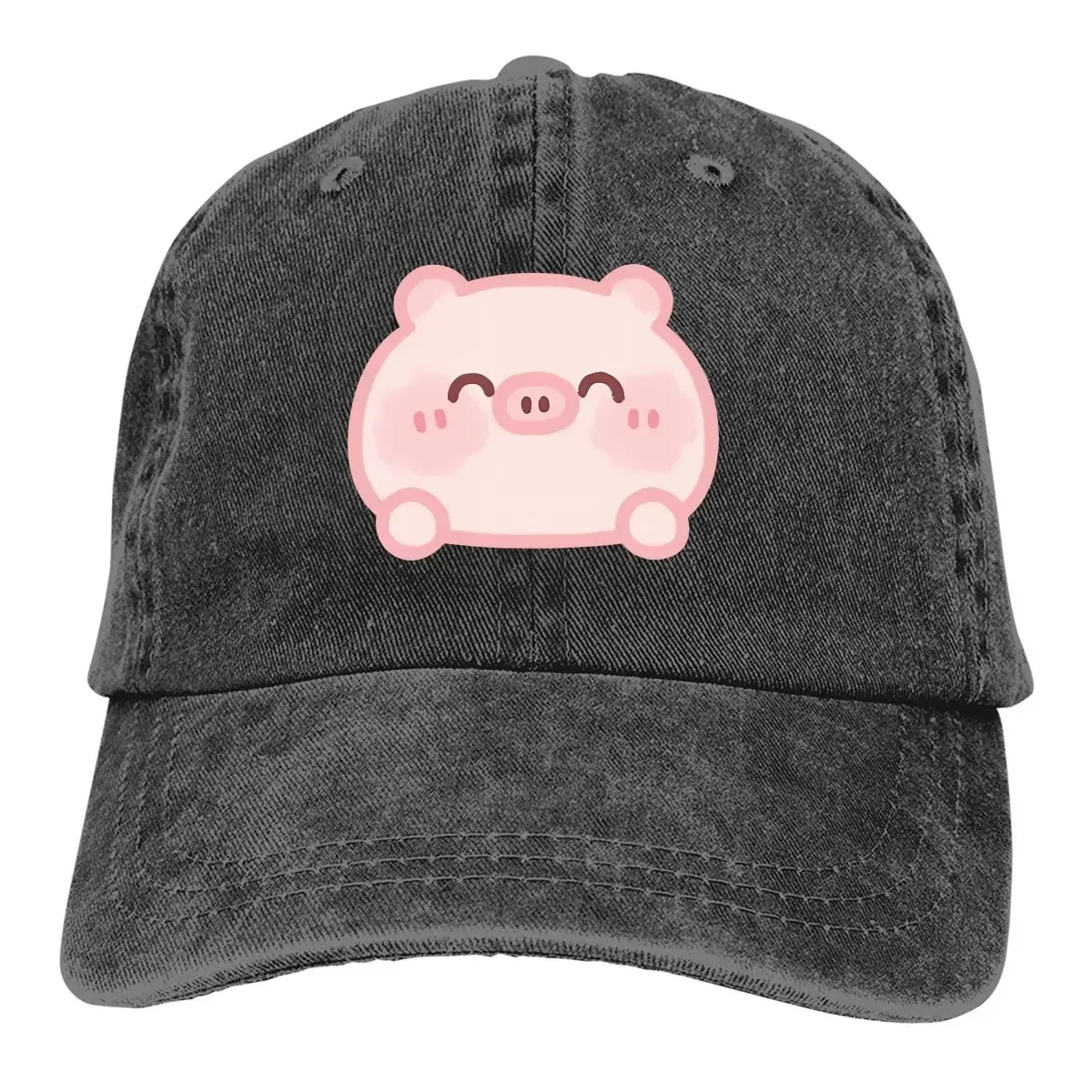 So Happyy Baseball Cap Men Hats Women Visor Protection Snapback Pig Emot Caps