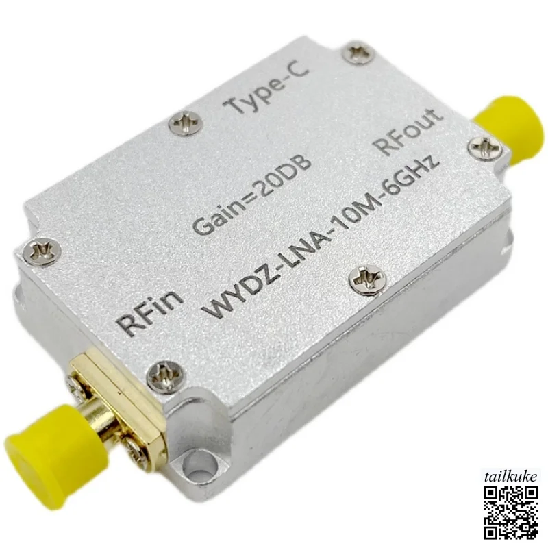 

High Flatness Amplifier 10M-6GHz Gain 20DB RF Signal Driver or Receiver Front-end