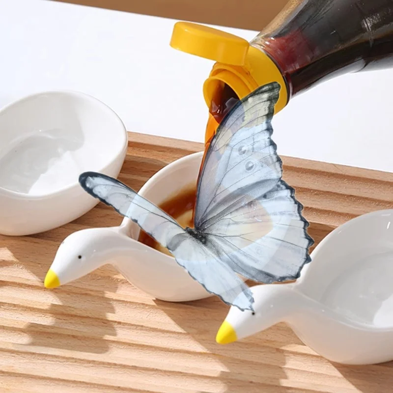 Cute Plastic Goose Rabbit Shaped Dishes Mini Cream Bowls Adorable Design Tableware For Afternoon Tea Household Food Serving Dish