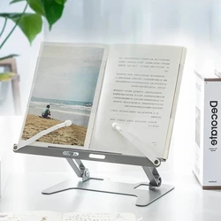Multifunction Reading Stand Book Holder Extendable Adjustable Holder for Mobile Phones Laptops Office Study Desk Accessories