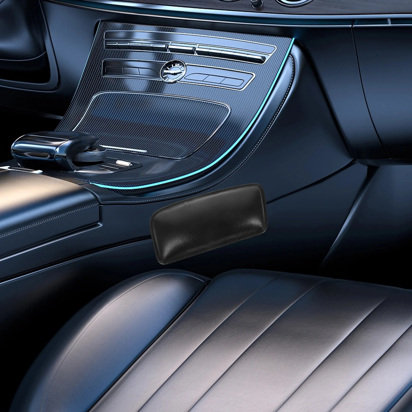 2 szt. Poduszka na kolana, nogi i łokcie do samochodu, uniwersalna, z gąbki PU, komfortowy dodatek do wnętrza, wspornik na konsolę środkową, podłokietnik drzwi.