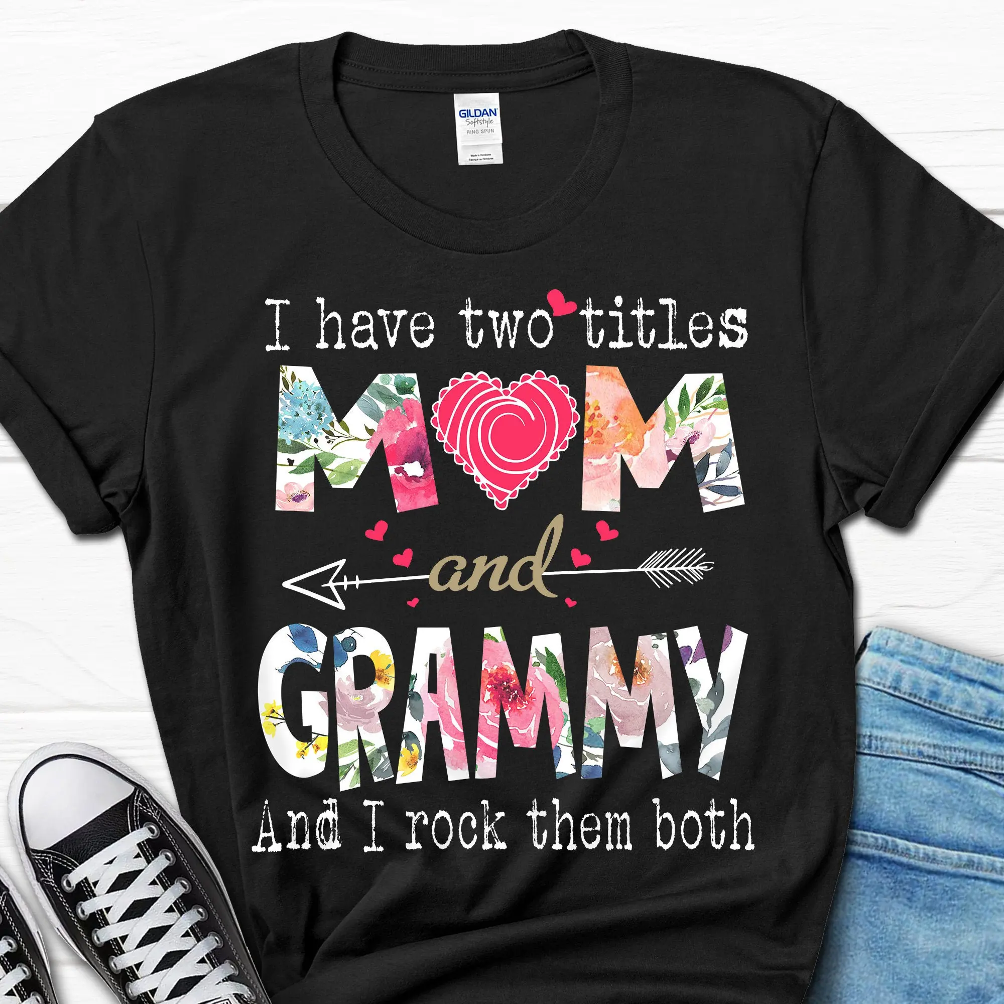 I have Two Titles Mom and Grammy Mother s Day New Grandma T shirt Women for Her Funny Grandmother s