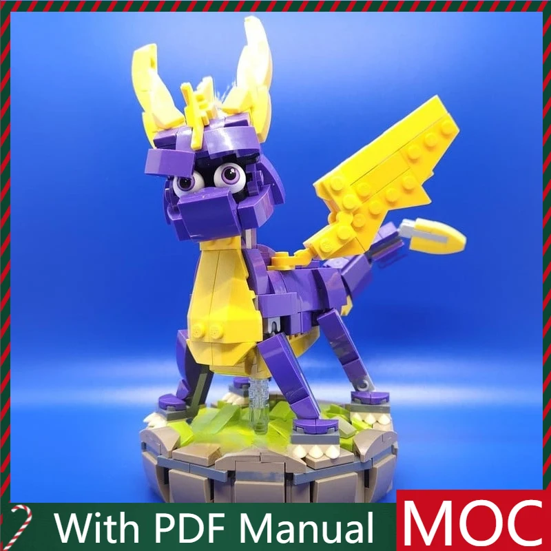 

458 PCS Hot Selling MOC Fantasy Dragon Character Model Modular Building Blocks Kids Assembly Display Toys Festival Surprise Gift