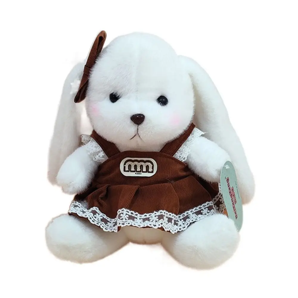 

Мягкая плюшевая игрушка кролика Мела, мультяшное животное, красочная одетая кукла-кролик, кавайный мягкий свитер, мягкая кукла кролика для детей