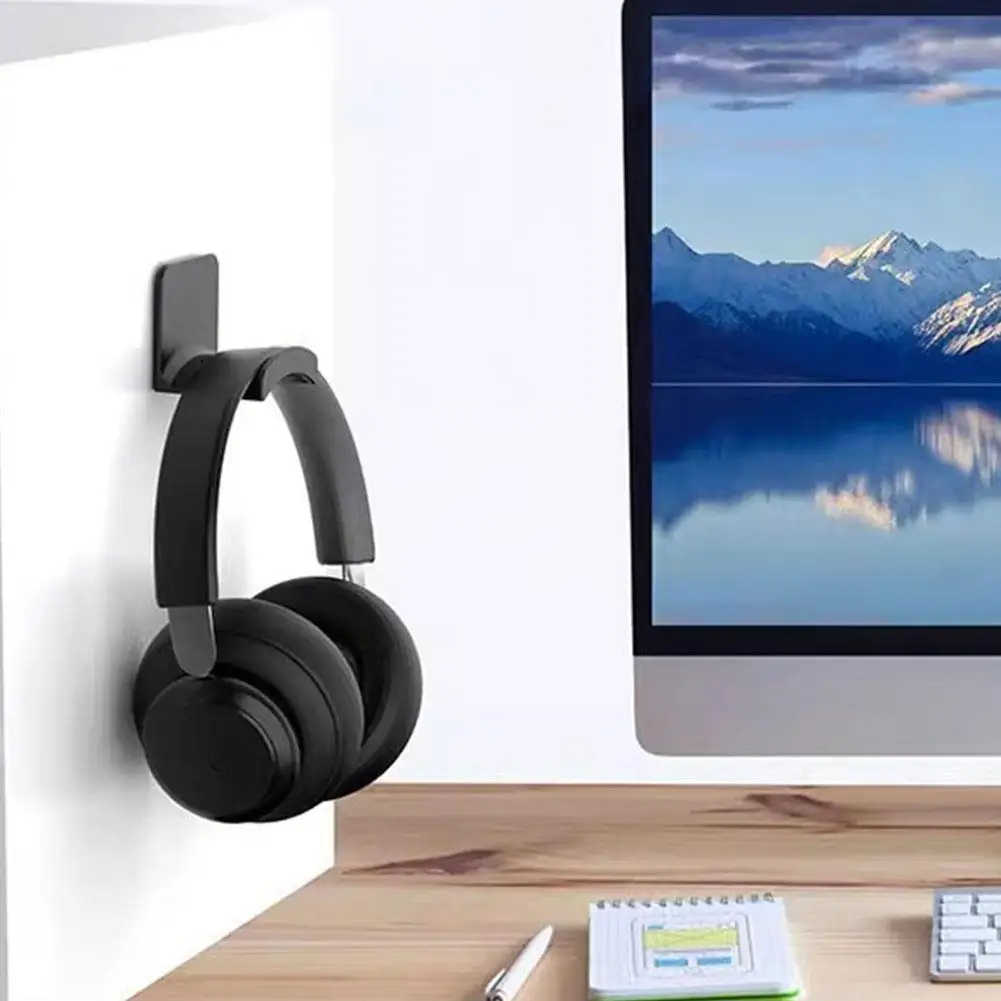 Universal Wall Mounted Headphone Stand Gaming Controller Holder Headset Display Rack Under Desk Hanger Hook For Earphone