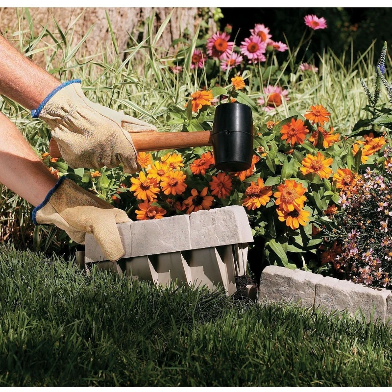 

Gardening supplies imitation stone fence 10-piece set, garden garden fence fence