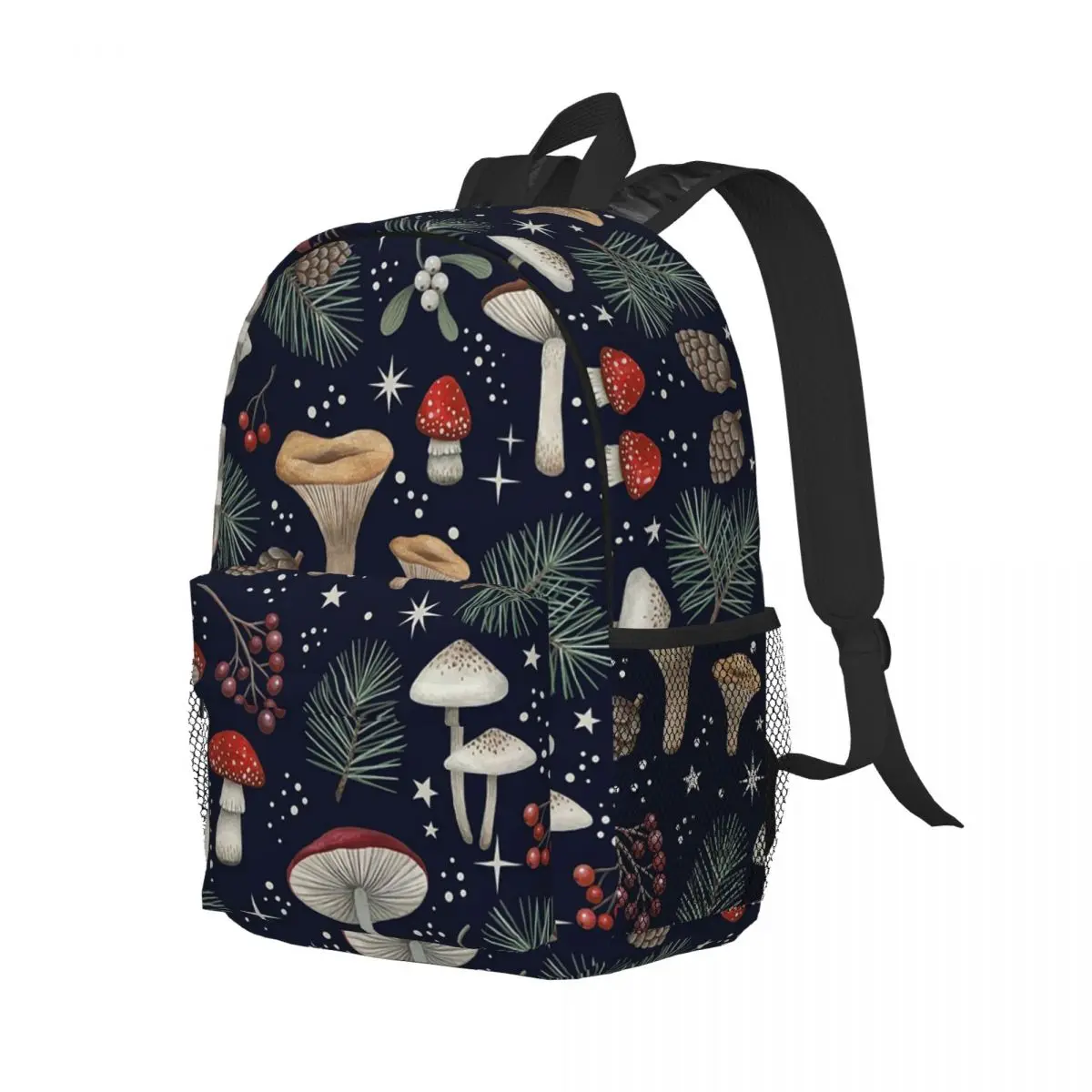 Mochila de invierno Forest (azul profundo) para adolescentes, bolsa de libros informal para estudiantes, bolsas escolares para portátiles, bolsa de hombro de gran capacidad