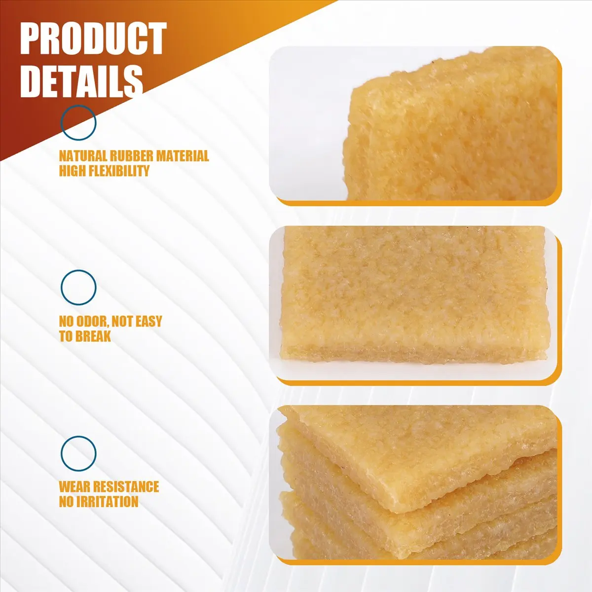 【STABLE QUALITY】6PCS Rubber Cement Eraser, Glue Runner Eraser, Glue Residue Pick-Up Eraser for Removing Adhesive and Residues