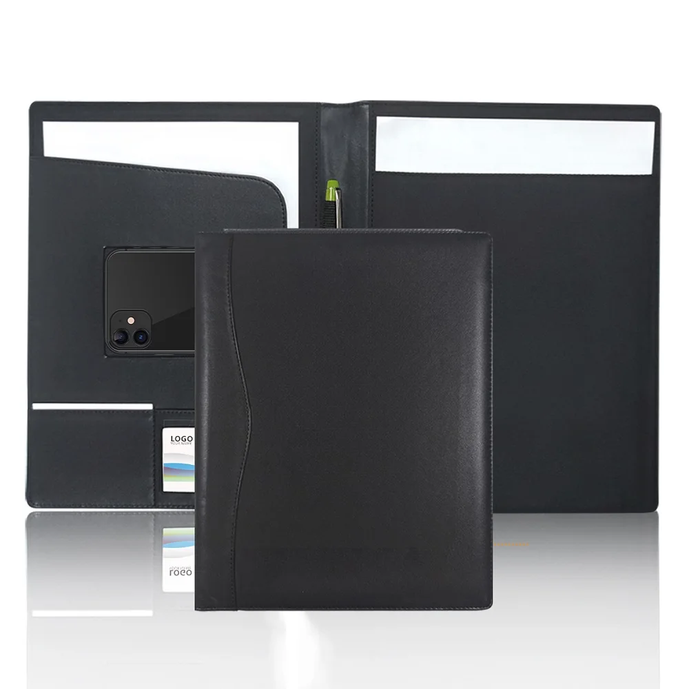 Leather Portfolio Folder Business Padfolio Organizer Document Planner Portfolio Binder Storage for Legal Pad Holder Paperwork