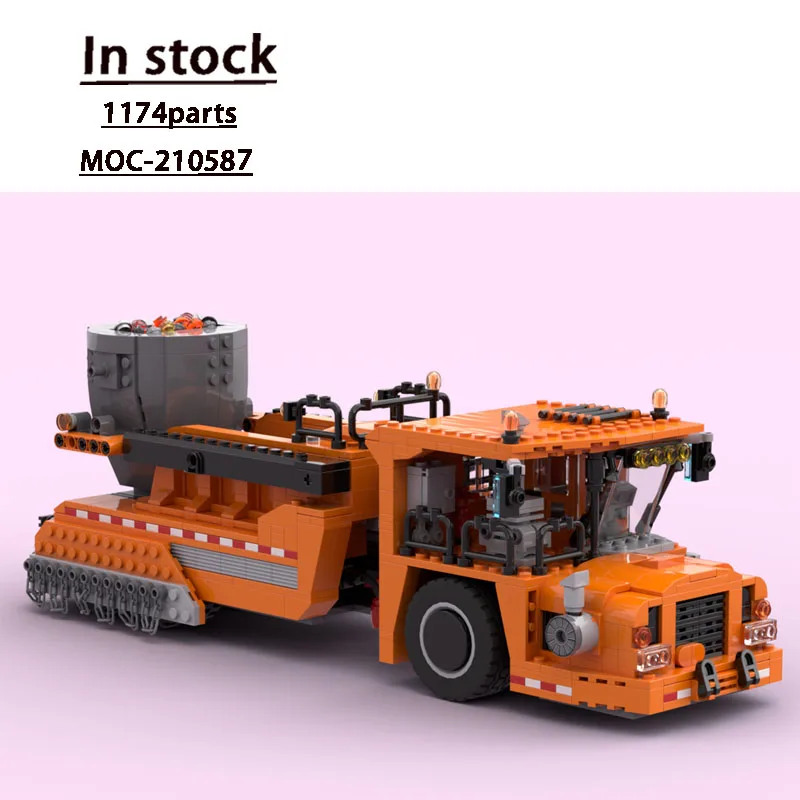 

MOC-210587 Metal Factory Molten Scrap Transport Vehicle Building Block Model, 1174 Parts Creative Boys' Children's Birthday Toy