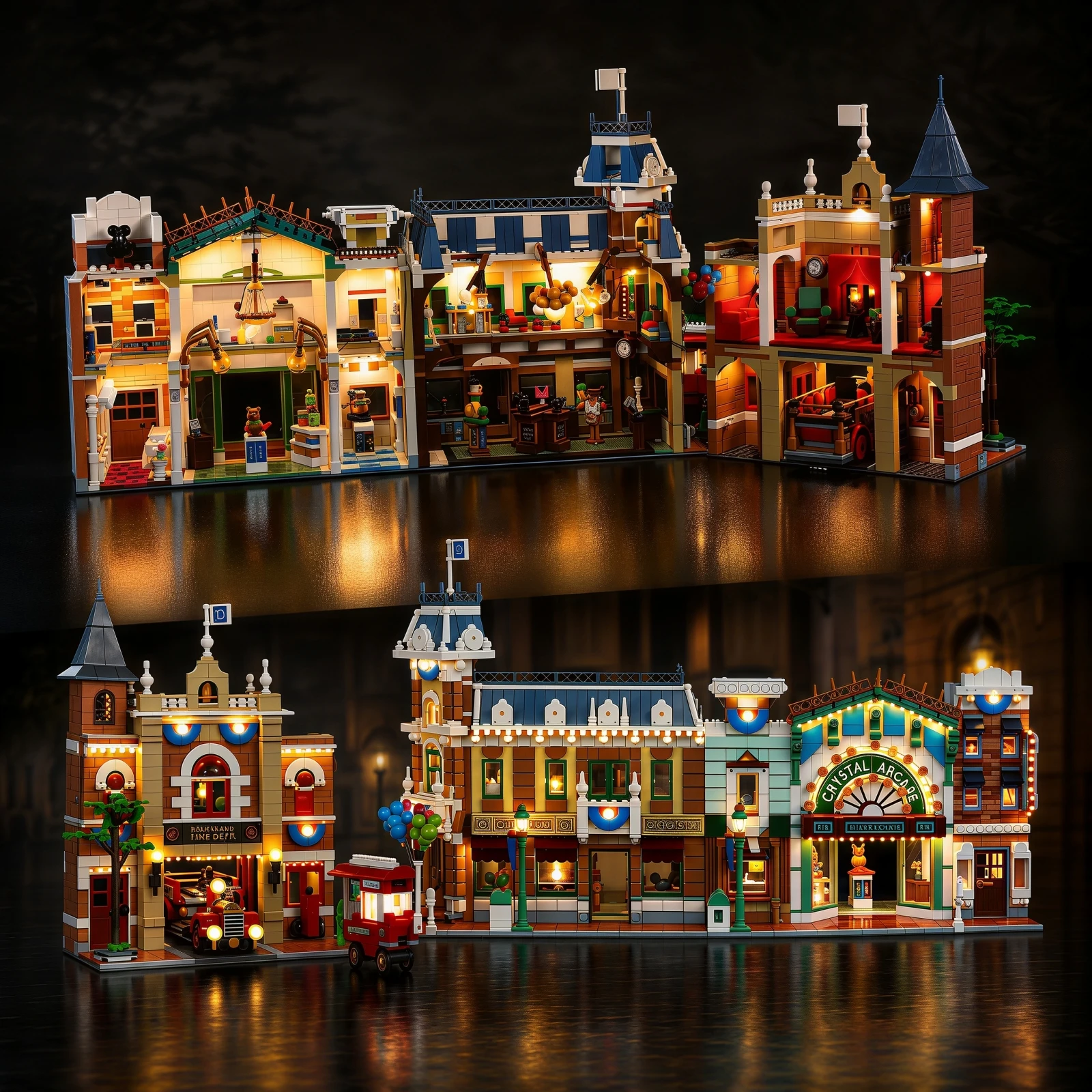 HPROSPER 5V LED Light (No Model) for Lego Disney Main Street, U.S.A. 43302 Decorative Lamp With Battery Box