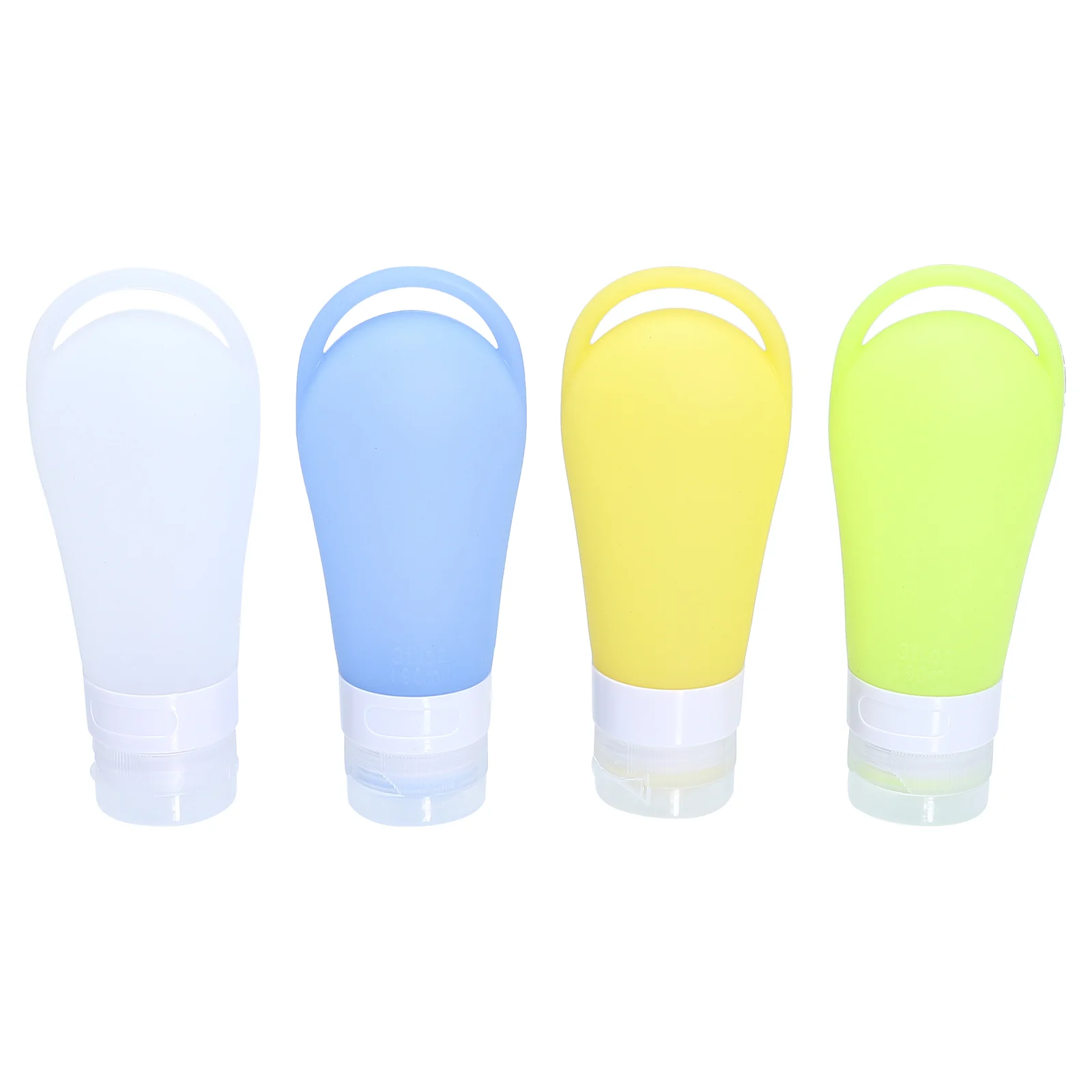 

4 PCS Travel Bottles for Toiletries Bottled Portable Make up Empty Refillable Toiletry Silicone Dispensers